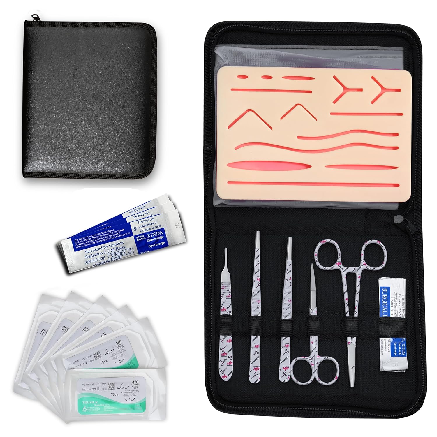 Durable Silicon Suture Practice Kit — Skin Suture Pad