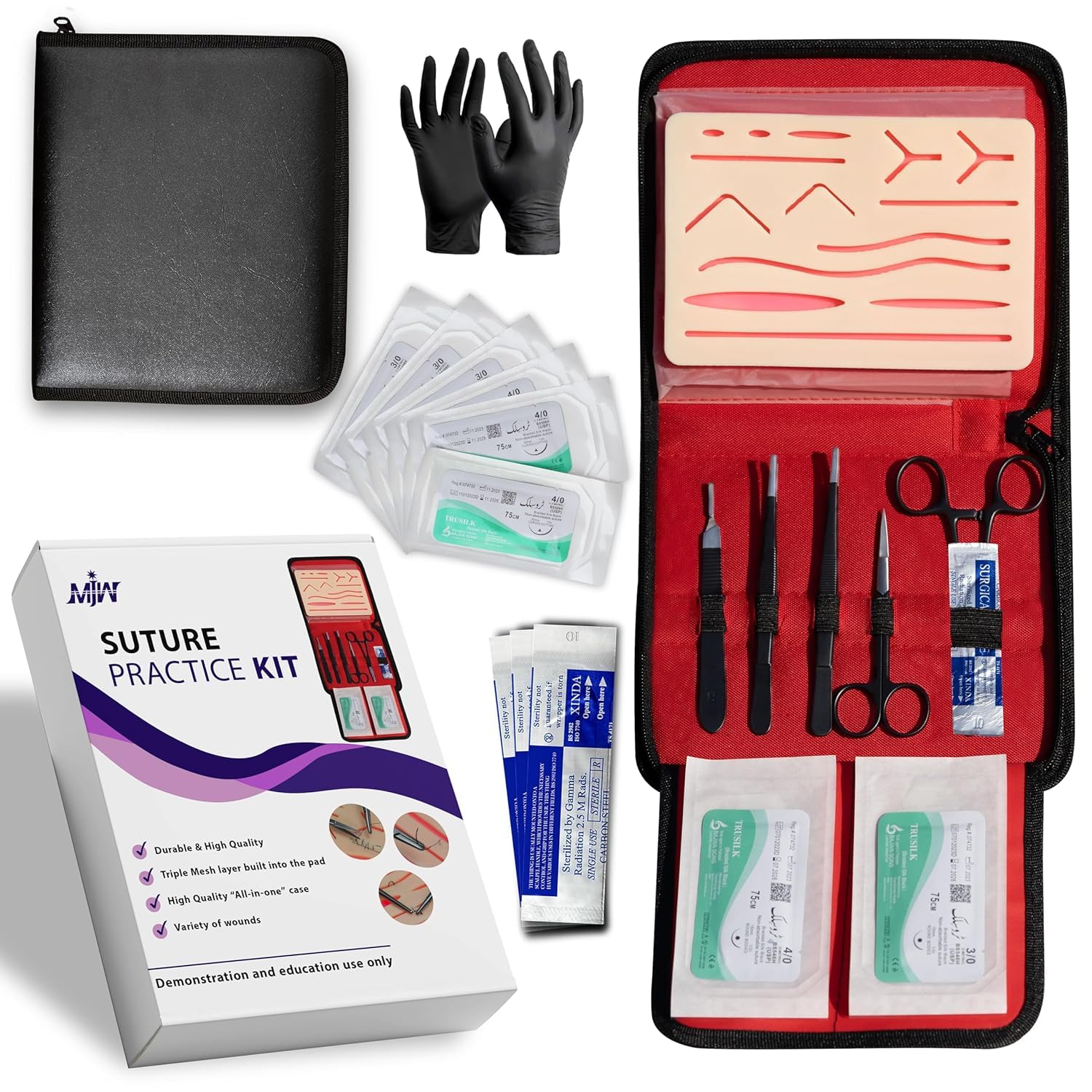 Suture Practice Set for Students, Veterinarians & Nurses